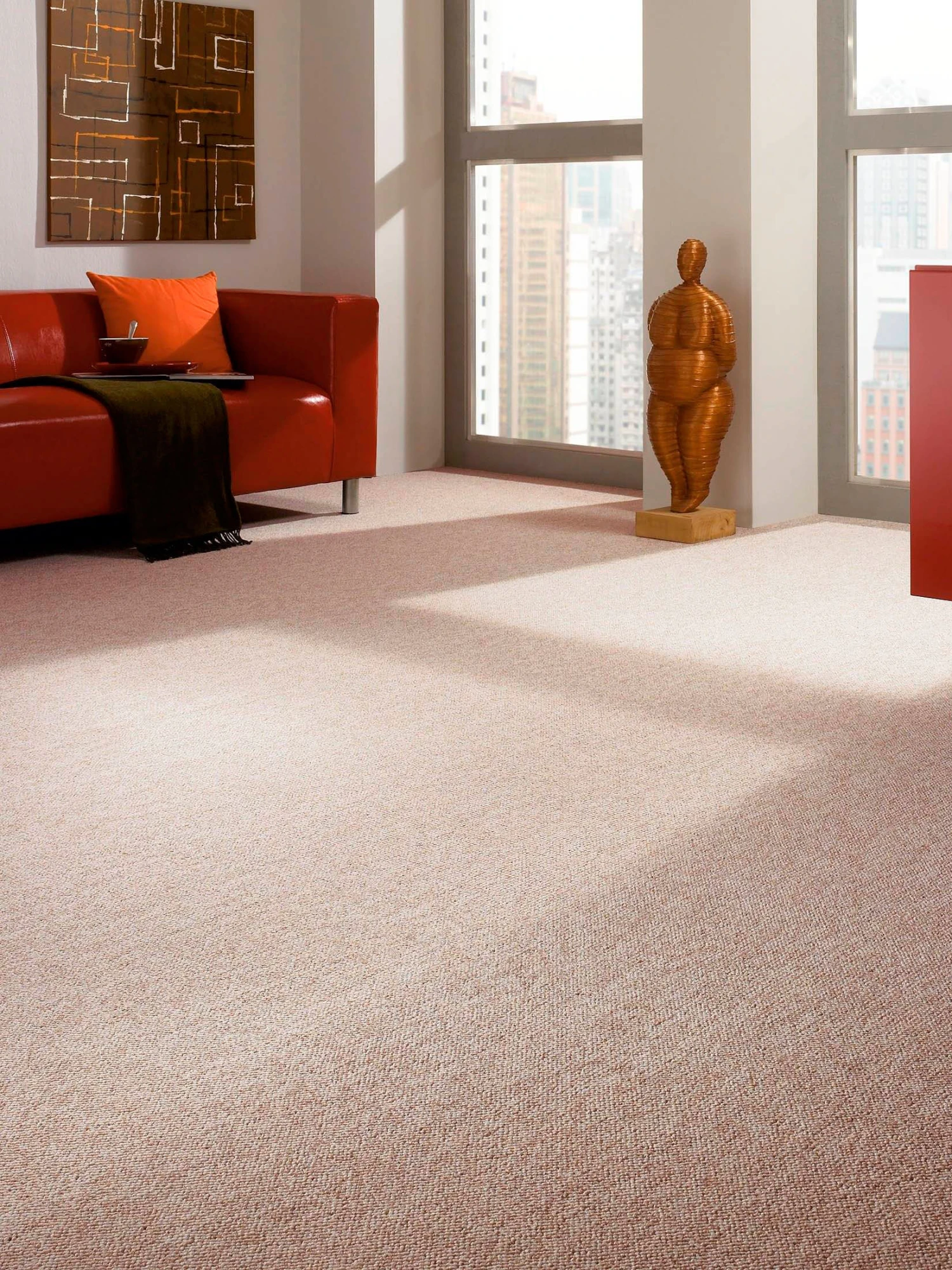 Schlingen-Teppichboden, Braun 25 3 Schlingen-Teppichboden, Braun 25