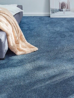 Velours-Teppichboden, Royal 710 -Teppiche Verkäufe Aberdeen Veloursteppichboden blau Royal710 mil2