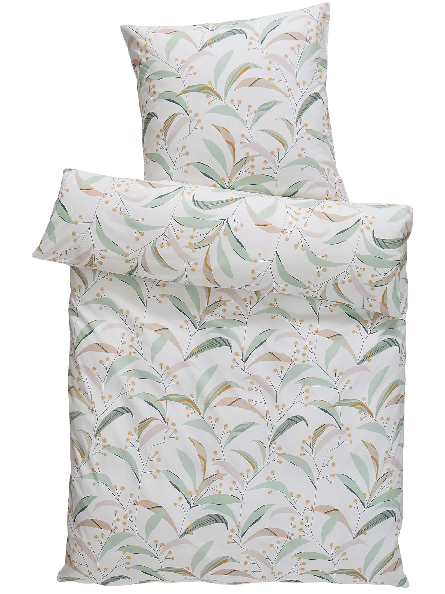 Renforcé-Bettwäsche, Lindgrün 4 Renforcé-Bettwäsche, Lindgrün – Bild 2