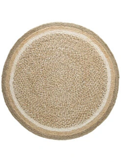 Jute-Teppich, Multicolor -Teppiche Verkäufe Almenara JuteTeppich beige Multicolor 150rund pla