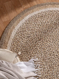 Jute-Teppich, Multicolor -Teppiche Verkäufe Almenara JuteTeppich beige Multicolor 150rund spar