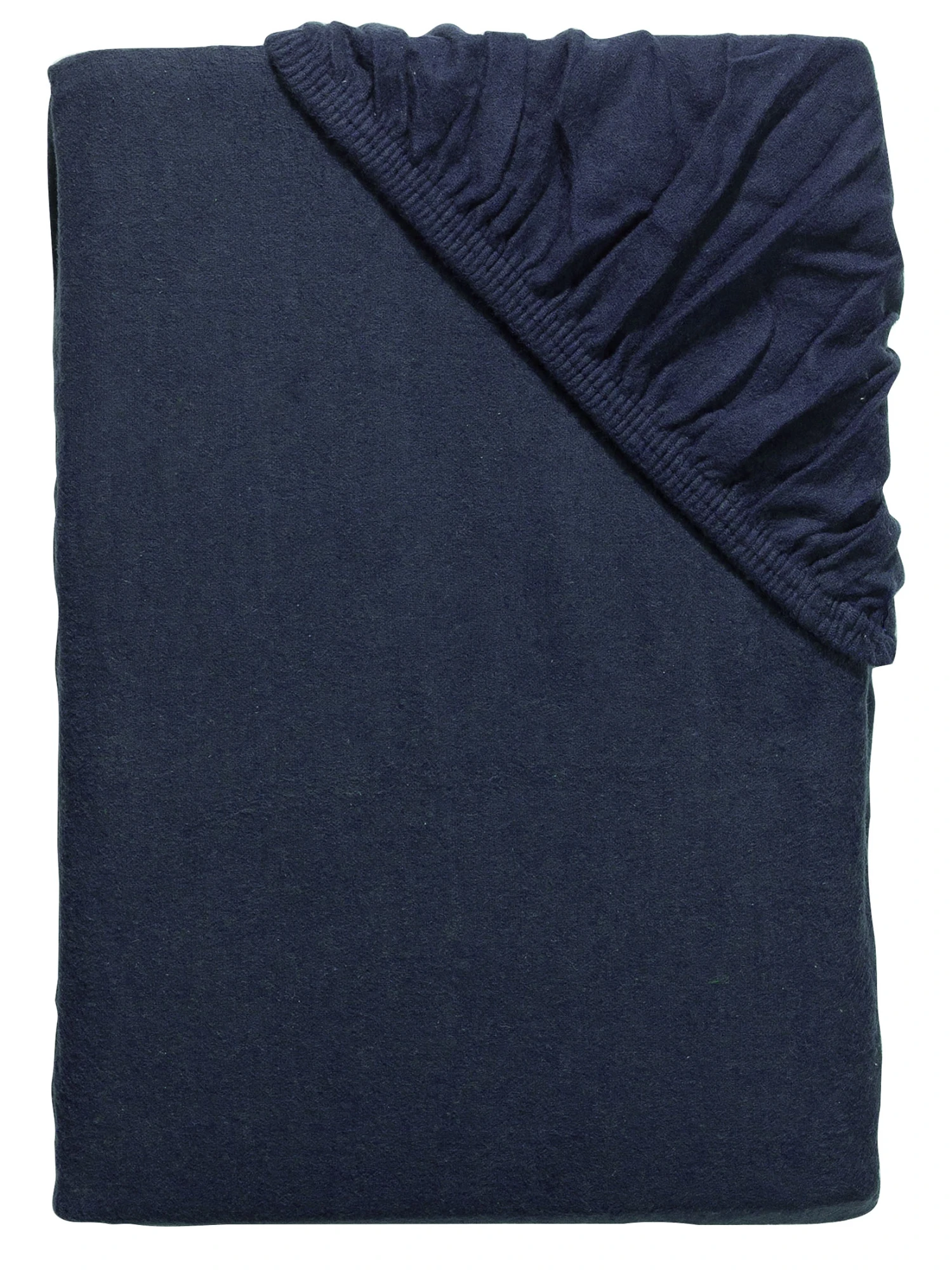 Flanell-Spannbetttuch, Dunkelblau 3 Flanell-Spannbetttuch, Dunkelblau