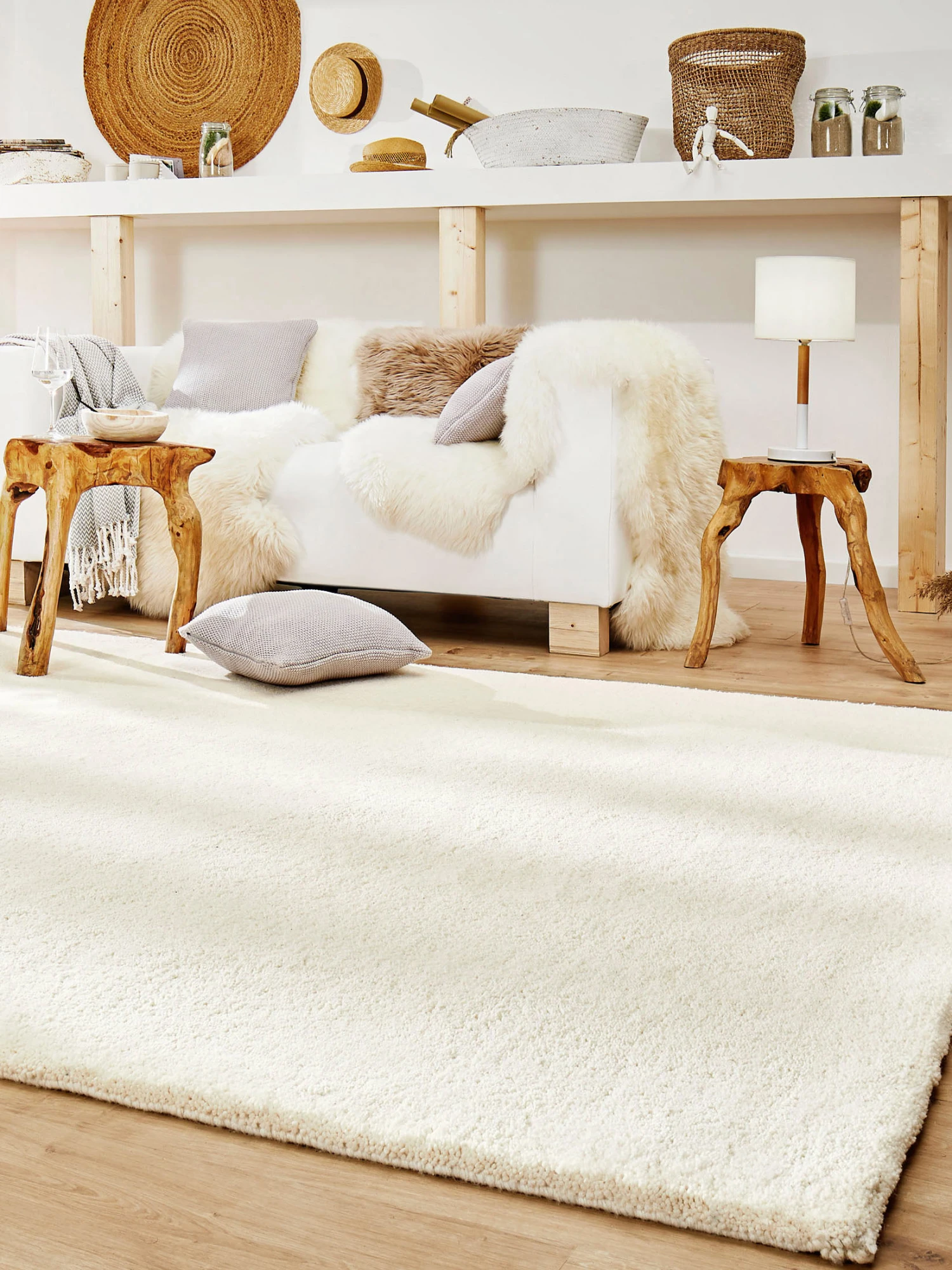 Berber-Teppich, Creme 3 Berber-Teppich, Creme