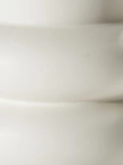 Vase, Creme -Teppiche Verkäufe Banda Vase Weiss Creme 13x13x27 lup2