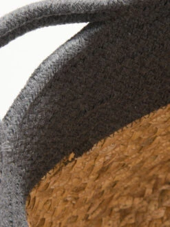 Korb, Anthrazit/Natur -Teppiche Verkäufe Bandra Korb Dunkelgrau AnthrazitNatur 30x30x26 lup2