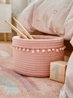Korb, Samtpink -Teppiche Verkäufe BasketPinky Korb Rosa Samtpink mil