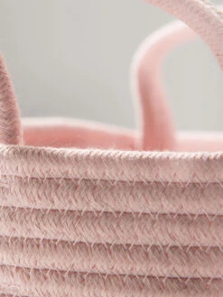 Korb, Samtrosa -Teppiche Verkäufe BasketSweetRose Korb Rosa Samtrosa 25x25x18 lup2