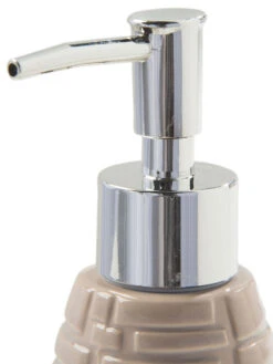 Seifenspender, Beige -Teppiche Verkäufe BathroomSlate Seifenspender Beige 7x7x20 lup