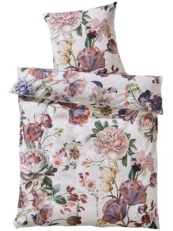 Satin-Bettwäsche, Weiss -Teppiche Verkäufe Belrose Bettwaesche Mehrfarbig Weiss 135x200 pla