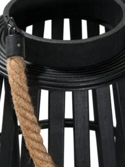 Laterne, Schwarz -Teppiche Verkäufe BlackShine Laterne Schwarz 35x35x60 lup