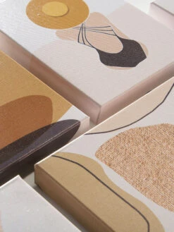 Druck, Schwarz/Braun -Teppiche Verkäufe Blumenideen Leinwandbild mehrfarbig SchwarzBraun 25x25 lup