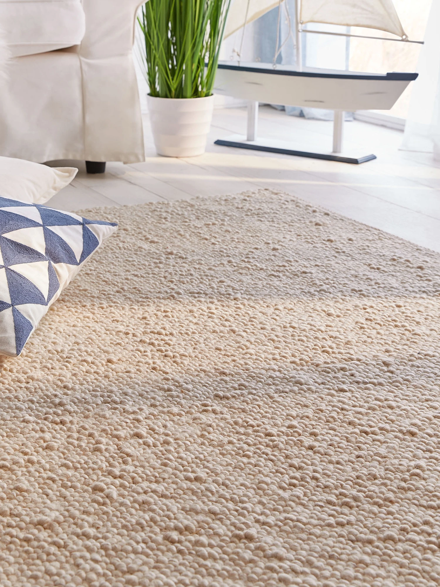 Handweb-Teppich, Beach 4 Handweb-Teppich, Beach – Bild 2