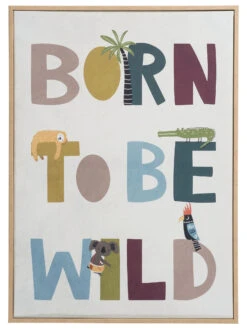 Leinwand-Druck-gerahmt, Multicolor -Teppiche Verkäufe BorntobeWild LeinwandDruck gerahmt Mehrfarbig Multicolor 50x70 pla