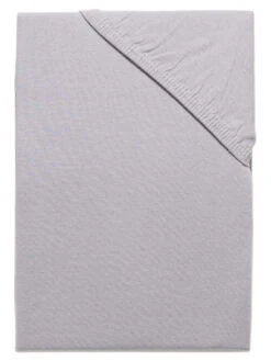 Spannbetttuch, Grau