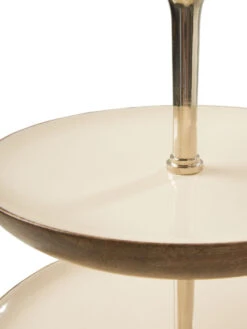 Deko-Etagere, Weiss -Teppiche Verkäufe CakeStand DekoEtagere Weiss 30x30x48 lup