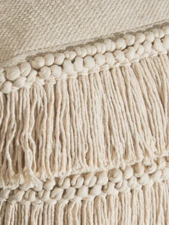 Pouf, Offwhite -Teppiche Verkäufe Calanda Pouf creme Offwhite 40x40 lup