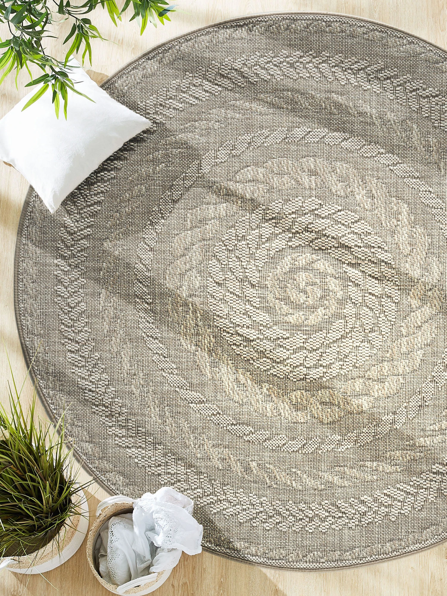 Outdoor-Teppich, Steingrau 3 Outdoor-Teppich, Steingrau