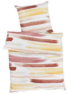 Bettwäsche, Terra -Teppiche Verkäufe CasaMia Bettwaesche Orange Terra 135x200 pla2