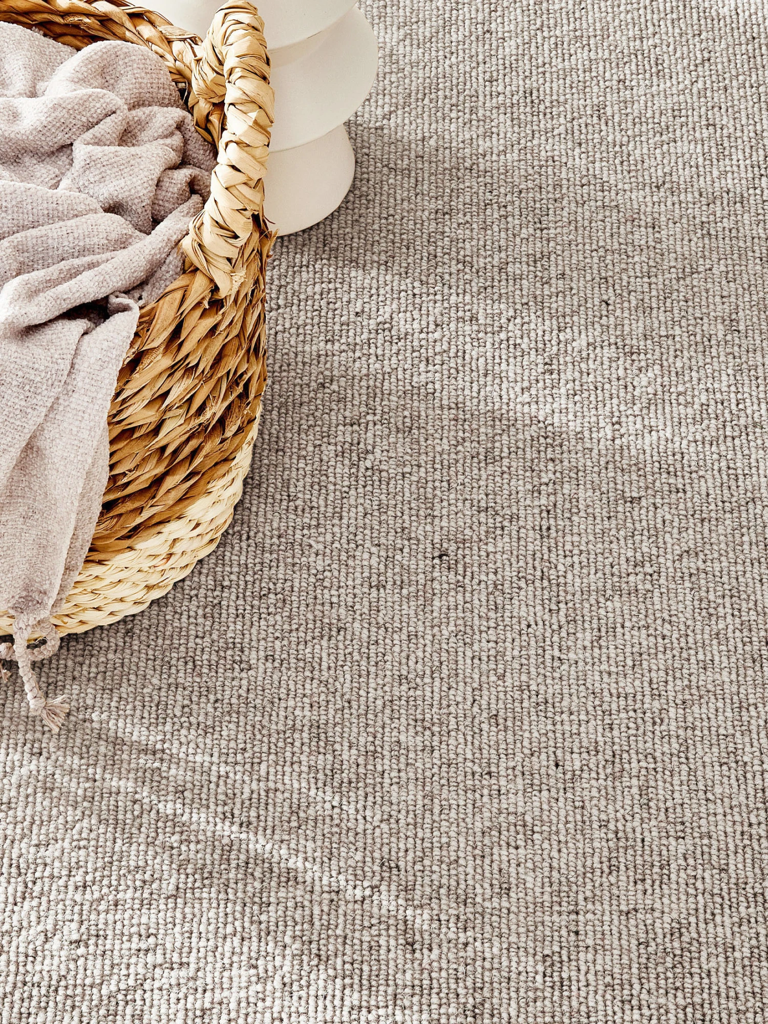 Woll-Teppichboden, Kiesel 474 3 Woll-Teppichboden, Kiesel 474