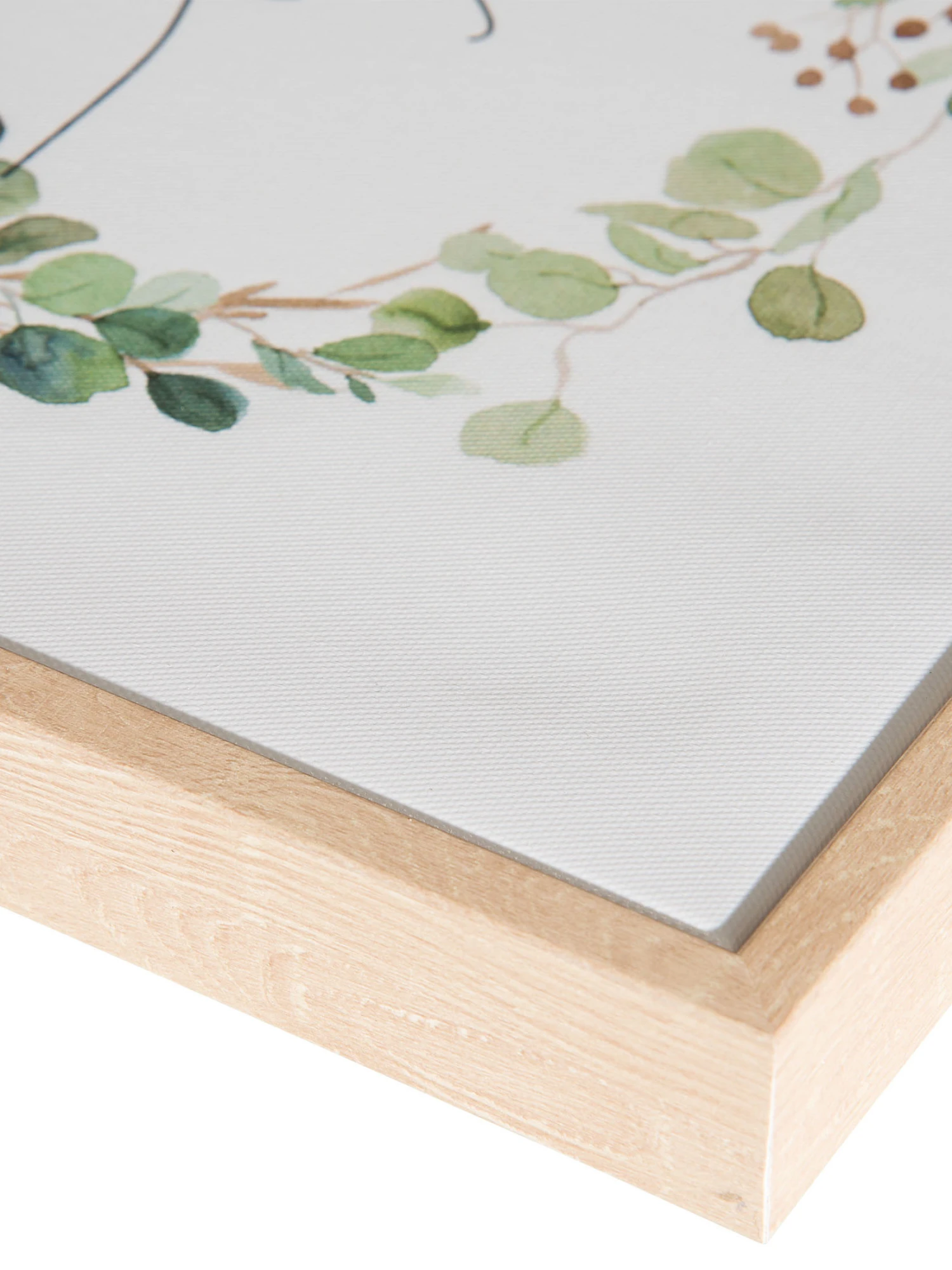 Leinwand-Druck-gerahmt, Weiss/Grün 6 Leinwand-Druck-gerahmt, Weiss/Grün – Bild 4