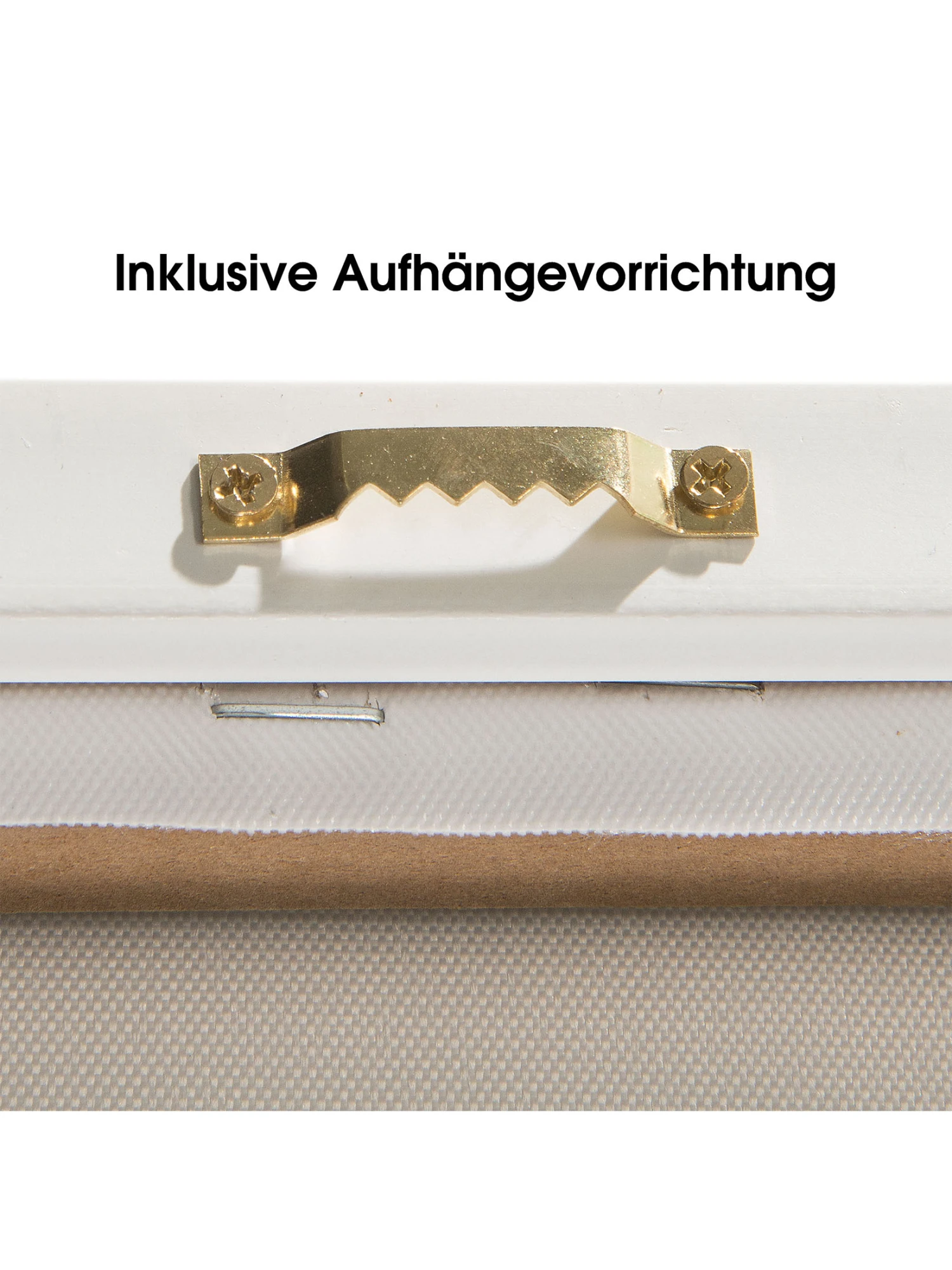 Leinwand-Druck-gerahmt, Weiss/Grün 7 Leinwand-Druck-gerahmt, Weiss/Grün – Bild 5