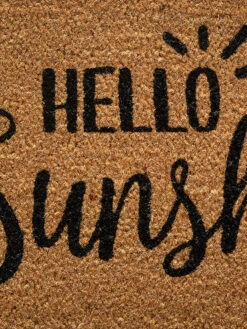 Fußmatte, Hello Sunshine -Teppiche Verkäufe Cochin Fussmatte Braun HelloSunshine 45x75 lup