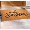 Fußmatte, Hello Sunshine -Teppiche Verkäufe Cochin Fussmatte Braun HelloSunshine 45x75 mil
