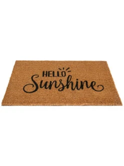 Fußmatte, Hello Sunshine -Teppiche Verkäufe Cochin Fussmatte Braun HelloSunshine 45x75 per
