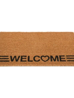 Fußmatte, Welcome -Teppiche Verkäufe Cochin Fussmatte Braun Welcome 45x75 per