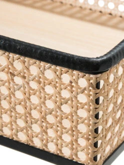 Tisch, Schwarz/Beige -Teppiche Verkäufe CoffeeTable Tisch Schwarz SchwarzBeige 30x60x50 lup2