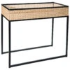 Tisch, Schwarz/Beige -Teppiche Verkäufe CoffeeTable Tisch Schwarz SchwarzBeige 30x60x50 per1