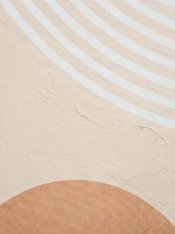 Leinwand-Druck-handbemalt, Hellbeige -Teppiche Verkäufe Cornero Leinwandbild Beige Hellbeige 80x120 lup