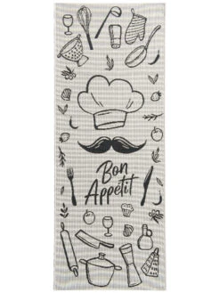 Küchenläufer, White/Black -Teppiche Verkäufe Cuisine FlachgewebeTeppich Weiss WhiteBlack 80x200 pla