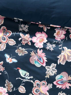 Renforcé-Bettwäsche, Navy -Teppiche Verkäufe Dalina Bettwaesche Blau Navy 135x200 lup