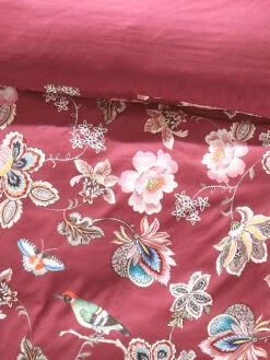 Renforcé-Bettwäsche, Beere -Teppiche Verkäufe Dalina Bettwaesche Rot Beere 135x200 lup