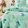 Kinderbettwäsche, Mint -Teppiche Verkäufe DinoLand Bettwaesche tuerkis Mint 135x200 mil