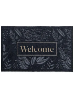 Sauberlaufmatte, Forets Leaves Grey -Teppiche Verkäufe Door Fussmatte Grau ForetsLeavesGrey 50x80 pla