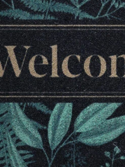 Sauberlaufmatte, Forets Leaves Green -Teppiche Verkäufe Door Fussmatte Gruen ForetsLeavesGreen 50x80 lup