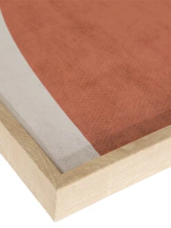 Leinwand-Druck-handbemalt, Beige/Braun -Teppiche Verkäufe Doubleface Druckgerahmt Terra BeigeBraun 50x70 lup2