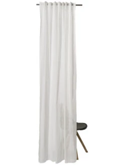 Vorhang Mit Gardinenband, Natur -Teppiche Verkäufe Emely Gardine verdeckteSchlaufe beige Natur 140x245 pla2