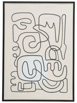 Leinwandbild, Schwarz/Weiss -Teppiche Verkäufe Endless Druckgerahmt Weiss SchwarzWeiss 50x70 pla