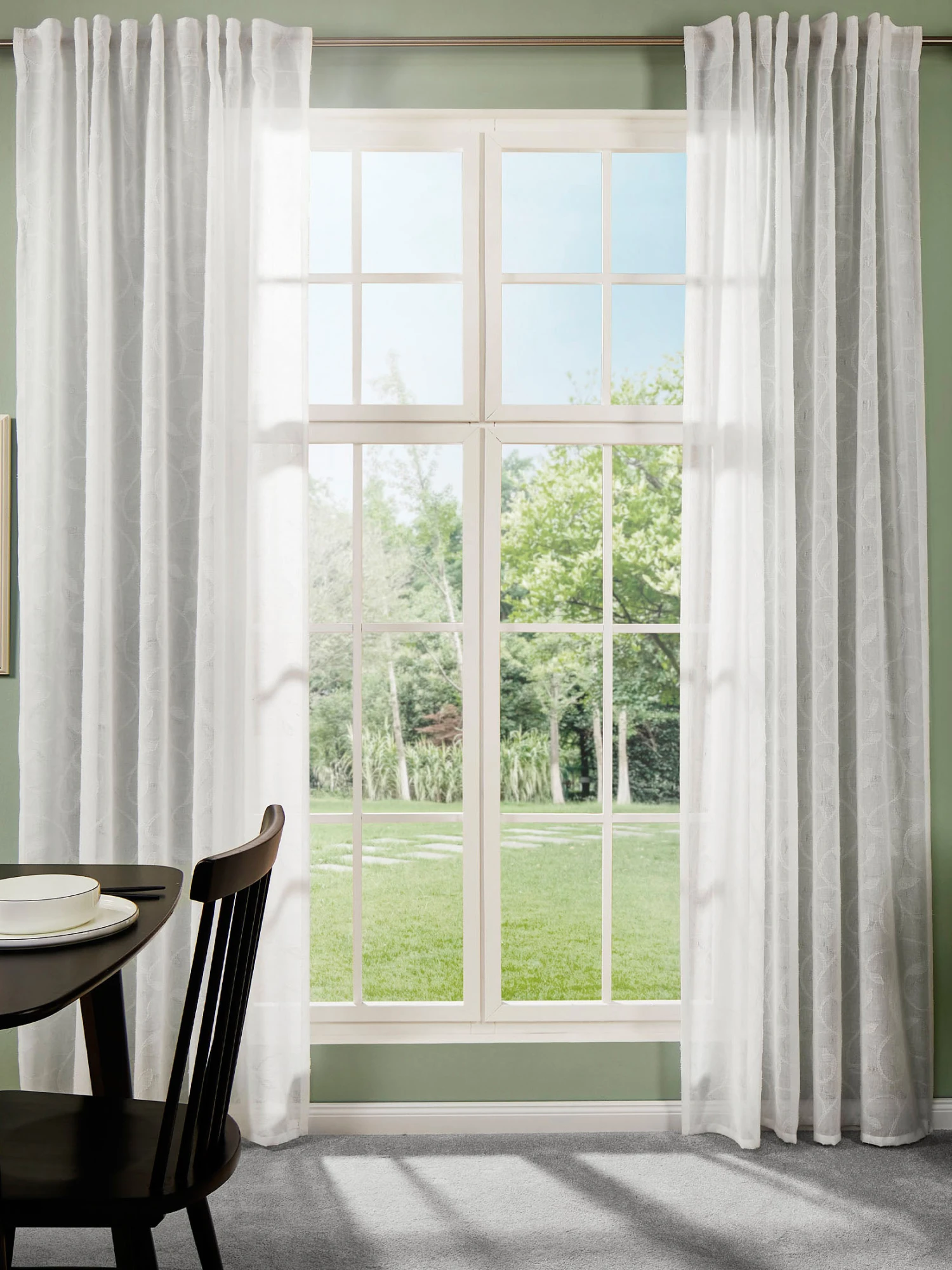 Vorhang Mit Gardinenband, Offwhite 3 Vorhang Mit Gardinenband, Offwhite