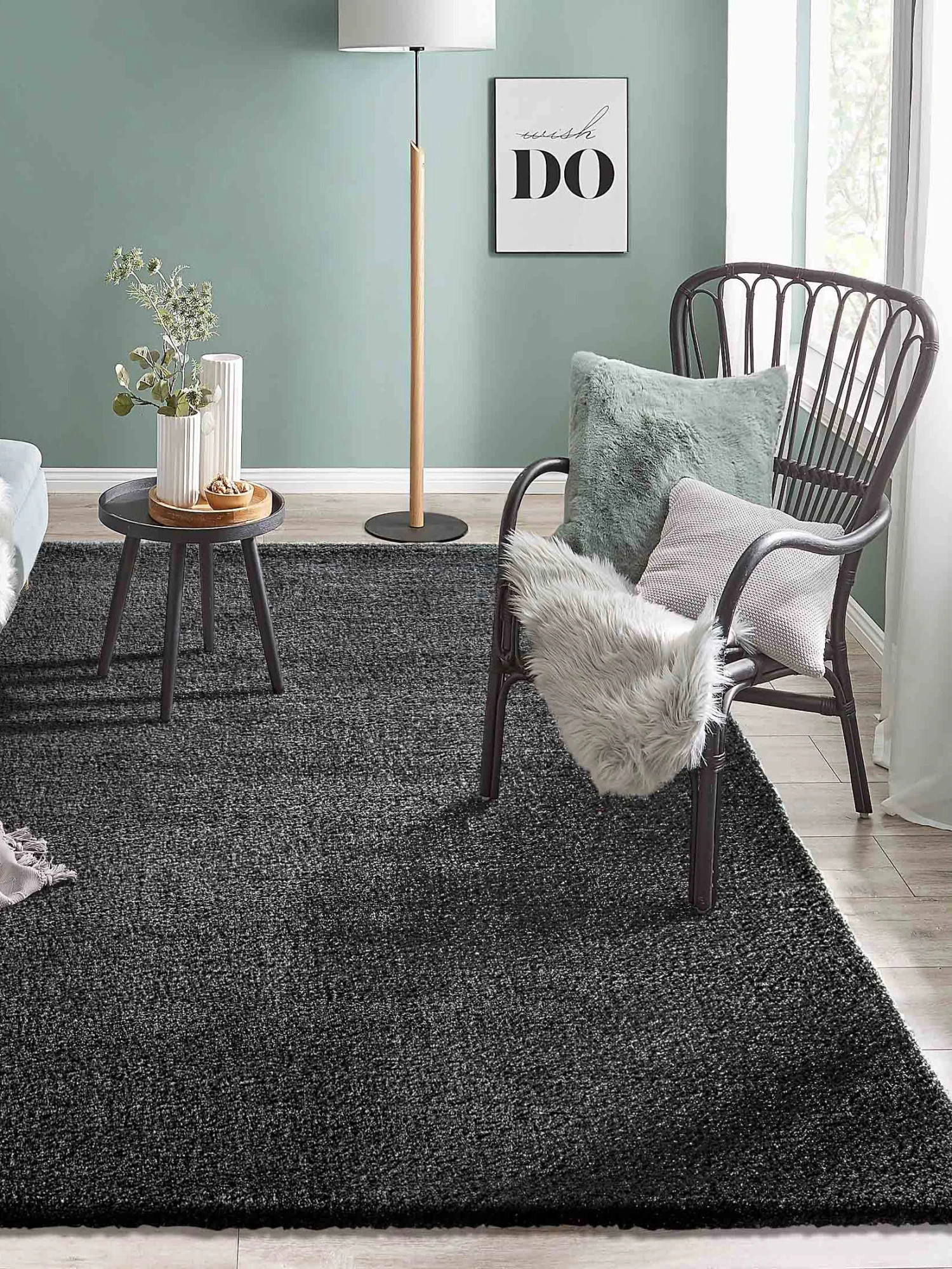 Hochflor-Teppich, Grey 3 Hochflor-Teppich, Grey