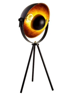 Teppiche Verkäufe -Teppiche Verkäufe Flashes Tischleuchte Lampe Schwarz SchwarzGold 28x63 per