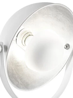 Tischleuchte, Weiss/Silber -Teppiche Verkäufe Flashes Tischleuchte Lampe Weiss WeissSilber 28x63 lup