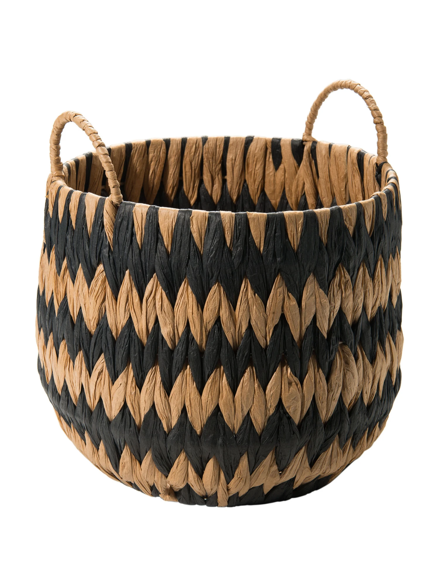 Korb, Schwarz/Natur 3 Korb, Schwarz/Natur