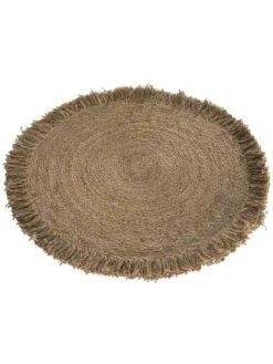 Jute-Teppich, Dünensand -Teppiche Verkäufe Florencia JuteTeppich Beige Duenensand 90rund fper