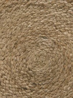 Jute-Teppich, Dünensand -Teppiche Verkäufe Florencia JuteTeppich Beige Duenensand 90rund lup