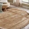 Jute-Teppich, Dünensand -Teppiche Verkäufe Florencia JuteTeppich Beige Duenensand 90rund mil2