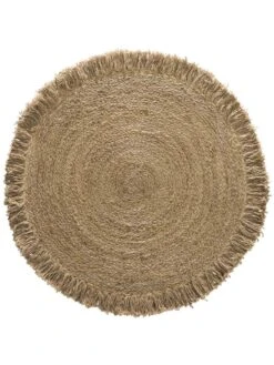Jute-Teppich, Dünensand -Teppiche Verkäufe Florencia JuteTeppich Beige Duenensand 90rund pla
